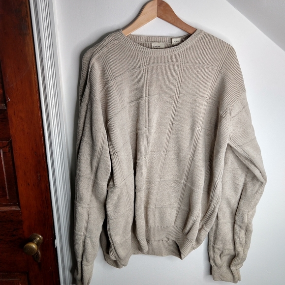Vintage Sweaters - VINTAGE Cotton Oversized Boho Grandpa Sweater